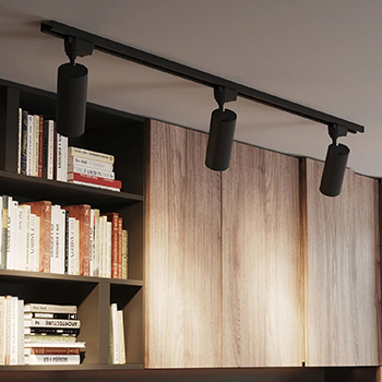 led светильники трековые 1-фазные Gauss Track Light LED черные на шинопроводе