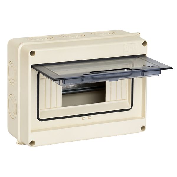 Бокс 8мод навесной серый прозрачная дверь IP65 ЩРН-ПГ EKF 