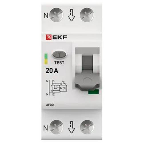 Устройство защиты от дугового пробоя (УЗДП) 1P+N 20А EKF PROxima