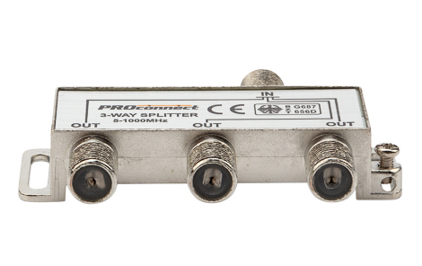 Делитель TVх3 5-1000МГц +4F-разъема