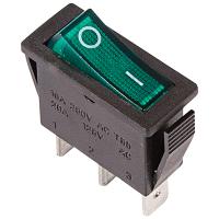 Выключатель ON-OFF 15А 250В индикатор зеленый 