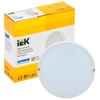 Светильник ДПП 12Вт 6500К 1140лм круг белый датчик акустический IP65 ДПО 2012Д IEK 