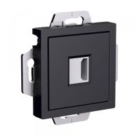 Атлас карбон розетка HDMI скрытая 1-ая