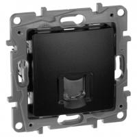 Этика антрацит розетка RJ45 скрытая 1-ая cat5e UTP