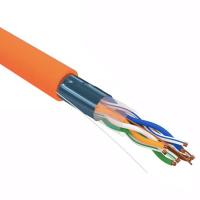 Кабель витая пара F/UTP, CAT 5e, LSZH нг(А)-HF, 4PR, 24AWG, INDOOR, SOLID, оранжевый, 305м, REXANT