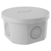 Коробка 65*65*35 круг серый IP44 