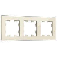 Брайт стекло ванильный рамка 3-ая универсально 