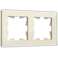 Брайт стекло ванильный рамка 2-ая универсально 