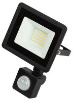 Прожектор свд 20Вт 6500К 1600лм черный датчик движения IP44 120° ЭРА 