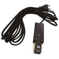 Ввод питания для однофазного трека черный (шнур с вилкой) Ledvance