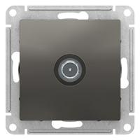 Атлас сталь розетка TV оконечная скрытая 1-ая