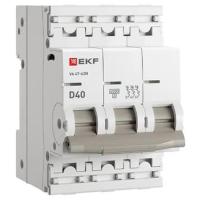 Автомат 3Р 40А D 4,5кА ВА47-63N EKF PROxima