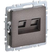 Брайт бронза розетка RJ45 скрытая 2-ая 