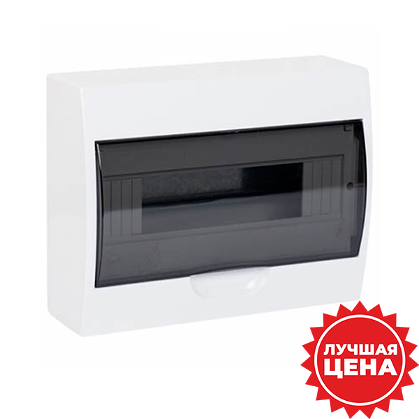 Бокс 12мод навесной белый прозрачная дверь IP41 ЩРН-П EKF PROxima