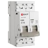 Автомат 2Р 16А C 4,5кА ВА47-63N EKF PROxima