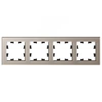 Атлас рамка скрытая 4-ая шампань универсально стекло