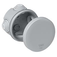 Коробка 65*40 круг серый IP55 