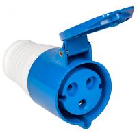 Розетка силовая переносная 32А 2P+PE IP44 223 EKF 