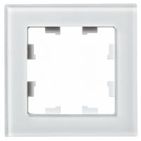 Атлас белый рамка 1-ая универсально стекло
