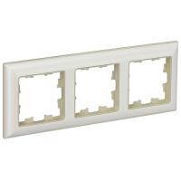 Брайт бежевый/жемчуг рамка 3-ая универсально 