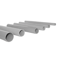 Труба гладкая жесткая 16мм ПВХ серый EKF 3м