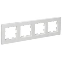 Брайт белый рифленый рамка 4-ая универсально 