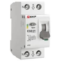 Устройство защиты от дугового пробоя (УЗДП) с автоматическим выключателем 1P+N 32А (C) 6кА EKF PROxi