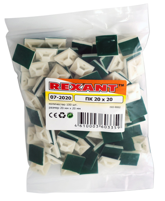 Площадка монтажная самоклеящаяся 20*20мм 14шт