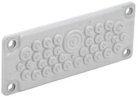 Сальник гофрированный 32мм отв32мм серый IP65 IEK 35отверстий