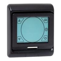 Терморегулятор теплого пола скрытая 16А программируемый черный EKF сенсор