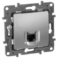 Этика алюминий розетка RJ45 скрытая 1-ая cat5eUTP