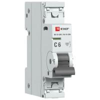 Автомат 1Р 6А C 6кА ВА47-63N EKF PROxima 