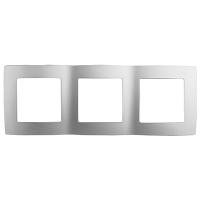 ЭРА12 алюминий рамка 3-ая универсально 