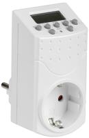 Таймер розеточный 16А электронный неделя IP20 белый РТМ-3 IEK аналог356933