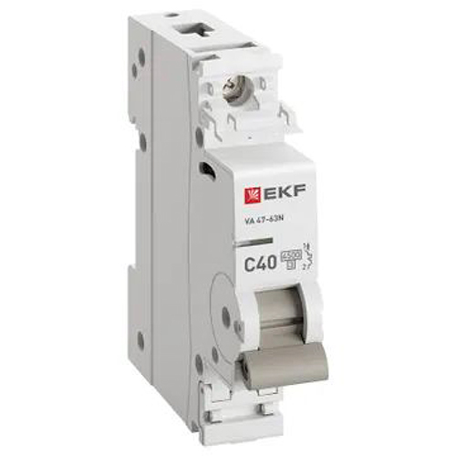 Автомат 1Р 40А C 4,5кА ВА47-63N EKF PROxima