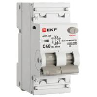 Автоматический выключатель дифференциального тока АВДТ-63N 1P+N 40А 30мА характеристика C тип A электромеханический 6кА PROXIMA EKF