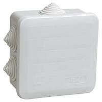 Коробка 100*100*50 квадрат серый IP44 КМ41255