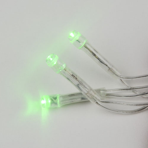 Гирлянда нить 5м зеленый 50свд с контроллером IP20 прозрачный провод 8 режимов