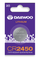 Батарейка дисковая CR2450 BL1 Daewoo 