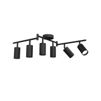 Светильник настенный (спот) 6*35Вт GU10 черный поворотный Jazzway пов.корпус