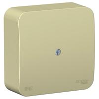 Коробка 75*75*30 квадрат бежевый IP42 Бланка 