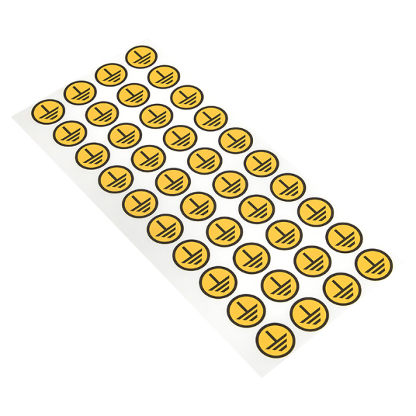 Самоклеящаяся этикетка "Заземление" 20*20мм EKF