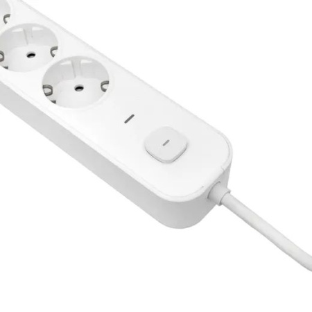 Удлинитель 5-мест 3м ПВС 3*1,5 белый выкл EKF  2USB 2,4А+2USBtype-С