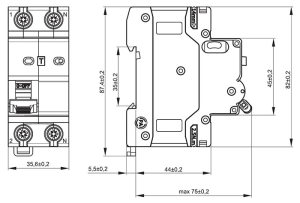 Устройство защиты от дугового пробоя (УЗДП) 1P+N 63A IEK KARAT