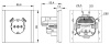 Фортепиано черный механизм розетки скрытая 1-мест заземление шторки USB IP20 3,1А