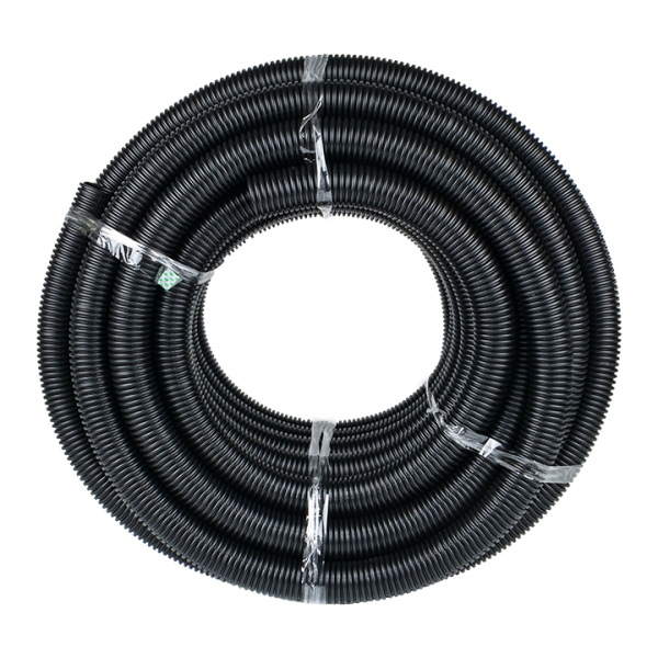 Труба гофра 40мм  легкая 25м EKF черный с протяжкой 