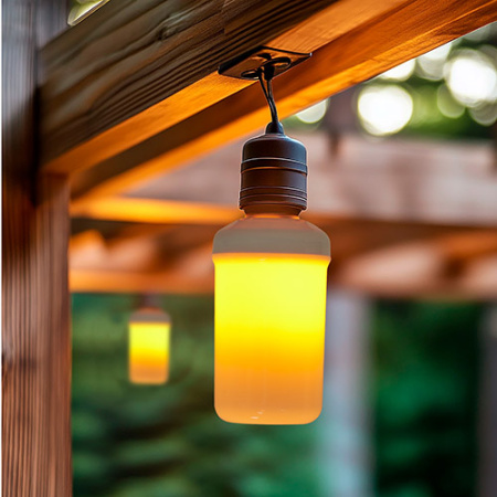 Лампа свд LED-L60-6W/Flame/E27/PLD01WH Uniel
