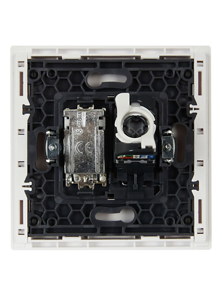 Фортепиано белый механизм RJ45+TV скрытая 2-ая кат.5е